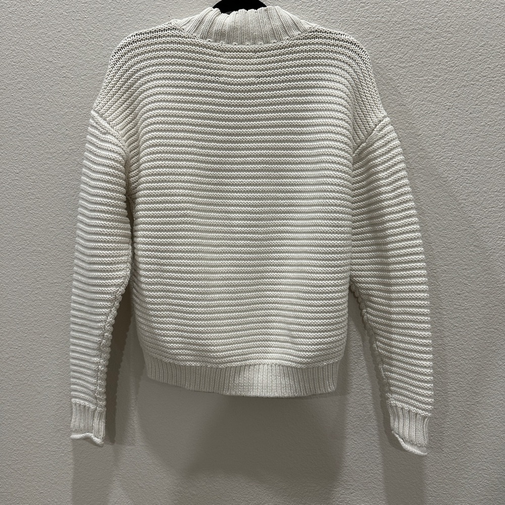 Lucky Brand 100% cotton Women's textured Turtleneck Sweater size large - Picture 5 of 9